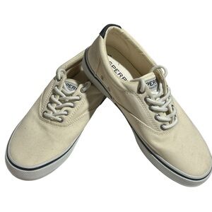 Sperry Men's Cream Canvas Shoes